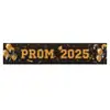 Banner transfronterizo de la nueva temporada de graduación, Amazon, negro y dorado, decoración para fiesta de graduación, decoración de aula, pancarta de ambiente, tela colgante