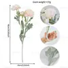 Flor Artificial de Lótus Aveludado de 3 Cabeças Peônia Flor Falsa Decoração de Janela de Sala de Estar Doméstica Flor de Peônia Amazon Transfronteiriça