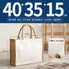 Bolsa de Lino Logo Impreso Personalizado Exportación Transfronteriza Fábrica Mayorista Yute Lino Lona Costura Bolso de Mano Personalización