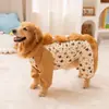 Pantalones a Prueba de Polvo de Cuatro Patas con Estampado Completo de Color Contrastante para Perro Grande Perro Grande Golden Retriever Peto para Exteriores Ropa Impermeable para Perros Mascotas