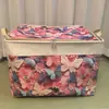 (Entrega Rápida Spot) Caja de Almacenamiento Doméstica con Cremallera y Aro de Acero con Tapa Bolsa de Almacenamiento Caja Organizadora a Prueba de Humedad Plegable para Mudanzas