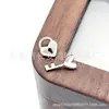 Aleación de Titanio F136 Cerradura Concéntrica Corazón Llave Clavo para Hélice de Oreja Clavo para Labio 0.9 Rosca Interna G23 Joyería de Titanio para Piercings Clavo de Oreja