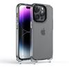 Funda con correa para iPhone 14 Pro Max, funda protectora con cuello de sarga cruzada para Apple 13