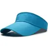 Chapéu de Sol Novo de Verão com Topo Ventilado Placa Leve Perfurada Chapéu de Sol Poliéster Secagem Rápida Moda ao Ar Livre Viseira Boné de Beisebol para Homens e Mulheres