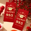 Sobres Rojos Creativos y Personalizados para Celebraciones de Graduación y Exámenes de Admisión, Deseándote un Futuro Brillante