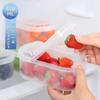 Caja de especias de cocina con tapa abatible, sellada, a prueba de humedad, para condimentos, frutas, medicinas y uso doméstico.