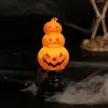 Nueva linterna de calabaza de tres capas para Halloween transfronteriza con luz de vela electrónica LED adorno de decoración para ambiente de fiesta de Halloween