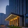 Pliego de Proyecto de Decoración de Pared Exterior con Forma de Alero de Toldo para Puerta de Hotel al Aire Libre con Chapa de Aluminio y Fluorocarbono Perforado y Tallado