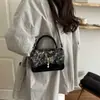 Versátil bolso pequeño cuadrado casual personalizado de patchwork para mujer, nuevo y elegante, de alta calidad, moderno, de nicho, bandolera