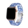 Correa de Reloj de Resina Transparente y Colorida Adecuada para Apple Watch 10 S11 Huawei Fit5 Xiaomi Pulsera de Tres Perlas Imitación Cerámica