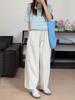 Pantalones Casuales Japoneses Retro Rosa Linterna para Mujer Verano Slim-fit Adelgazantes Diseño High Street Casuales Combinan con Todo