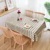 Toalha de Mesa de Plástico PVC Impermeável, à Prova de Óleo, Resistente ao Calor e Lavável com Design Xadrez Estilo Ins para Mesa de Centro, Mesa de Escritório e Mesa de Jantar, Fornecimento Direto da Fábrica