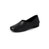 Estilo Minimalista y Casual Cómodos para el Trayecto Primera Capa Piel de Vaca Zapatos de Abuela Otoño 2025 Tacón Bajo Grueso Punta Redonda Piel Genuina Boca Profunda Zapatos de una Sola Pieza