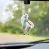 Nuevo colgante acrílico plano de caballo blanco para coche transfronterizo