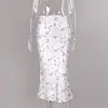Falda de Verano 2026 Nueva de Cintura Alta Floral Ajustada al Cuerpo y Cadera para Mujer, Elegante Diseño Recto, Estilo Europeo y Americano de Moda