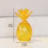 Artesanías de vidrio de cristal pequeños adornos de piña transmisión en vivo transfronteriza en stock venta al por mayor embalaje seguro entrega oportuna