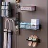 Caixa de Armazenamento Magnética para Máscaras Atrás da Porta de Entrada, Porta-Guarda-chuvas, Prateleira Magnética Anti-Roubo para Porta de Entrada, Ímã Forte