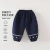 Calças Jogger de Lã para Meninas Outono e Inverno Atacado, Calças Casuais com Renda Floral Pequena, Amigáveis à Pele, Macias, Antibacterianas, Termoisolantes Calças de Bebê