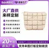 Bolsas de Maquillaje de Algodón con Patrón de Cuadros, Neceser, Todo Tipo de Bolsas, Logo Personalizado, Oem de Comercio Nacional y Extranjero, Procesamiento de Marca Privada