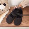 Nuevos Zapatos de Felpa Cálidos de Algodón de Moda 2026 para Mujer, Mocasines Planos Mary Jane para Otoño e Invierno
