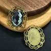 Acessórios DIY Laço Feito à Mão Material Capa de Celular Adesivo de Beleza Liga de Diamante Base de Bronze Placa de Flor de Pérola