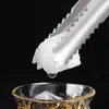 Pinza para hielo de acero inoxidable 304 pinza antideslizante para cubitos de hielo partículas de hielo de roca fruta clip pequeño clip para ingredientes de cocina alimento para picar