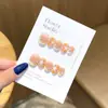 QianfanCheese PlanetaPintado a Mano Estilo Ins Femenino Exquisito Hecho a Mano Portátil Pegatinas de Uñas Artísticas Uñas Postizas