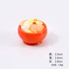 Juguete de Comida Miniatura Ramen Japonés Simulado Accesorios de Pegamento de Crema DIY Decoración de Imán para Refrigerador de Casa de Muñecas Accesorios de Resina