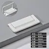 Sem Furos Moderno Simples Invisível Alça Escura para Porta de Armário Gaveta Guarda-roupa Anel de Puxar