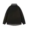 M-8XL2026 Nueva Chaqueta de Dos Piezas Falsas de Marca de Moda Estilo Americano para Hombre con Cuello de Camisa