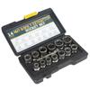 Wm14Pc Extractor de Tuercas para Tuercas Dañadas o Incompletas, Juego de Vasos Extractores para Tuercas Hexagonales
