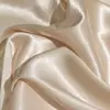 Tela de Satén de Cristal Amarillo, 100% Poliéster, Brillante y con Caída, Tela de Diseñador para Forro de Vestido Sedoso