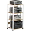 Rack Amplificador de Potência Multicamadas Casa Espaçamento Ajustável Móvel Suporte Amplificador Válvula Gabinete HIFI Suporte Áudio Caixa de Som