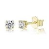 Pendientes de Plata S925 con Moissanita en Blanco y Negro de Venta Caliente Transfronteriza para Mujer, Pendientes Sencillos y de Lujo con Cuatro Garras de Moissanita al por Mayor