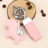 Pulsera Llavero Hazte Rico Pronto Colgante de Pony de Dibujos Animados en Cuero Bolso de Pareja Accesorio de Coche de Moda