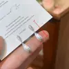 Brincos de Agulha Prata com Estrela Cravejada de Diamantes e Design Escovado em Forma de C Semi-Circular, Pequenos e Delicados, Brincos Elegantes Adequados para Uso Diário e Acessórios Versáteis