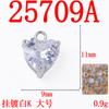 Moda Geométrica Gota de Agua Redonda Circonita Colgante Pendientes Hechos a Mano Collar Corazón Estrella de Cinco Puntas Accesorios para Joyería DIY
