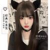 Venta al por mayor de fábrica peluca mujer pelo largo pelo largo liso diario cara redonda lolita lolita serie japonesa Blanco jk cobertura completa de la cabeza