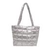 Bolsa para Ropa de Algodón Espacial Otoño e Invierno 2025 Bolsa de Hombro Cruzada de Gran Capacidad Bolsa de Plumas Estilo Coreano Casual Casual Bolsa Grande Mujer