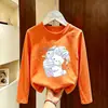 Camiseta de manga larga de algodón puro para niñas, top casual, camisa básica elegante para niños, adecuada para niños mayores, colección primavera y otoño 2026