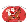 Capa Roja Navideña Personalizada de Fábrica para Niños con Gorro Navideño Impreso, Capa Verde de Reno para Niñas con Lazos