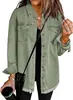 Comércio transfronteiriço Europa e Estados Unidos eBay Amazon novo Jaqueta jeans moda leve Casaco jeans feminino camisa de botão