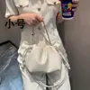 2024 Luojia Nuevo Bolso Flamenco* Bolso Nube Bolsa de la Suerte Nuevo Estilo Chino Bolso de Hombro Simple Bolso para Debajo del Brazo Versátil de Moda