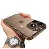 Adecuado para funda de teléfono electrochapada Apple 16 Promax, Funda protectora de carcasa dura todo incluido anti-caídas para iPhone 16, Antihuellas