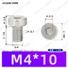 Tornillos para Máquina de Acero Inoxidable 304 Cilíndricos de Cabeza Delgada con Hexágono Interior M1.4~M12 Estándar Nacional 7984 Tornillos de Cabeza Cilíndrica con Hexágono Interior