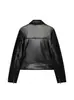 Comercio exterior transfronterizo ropa de mujer, nuevo diseño de moda americana primavera y otoño, chaqueta de cuero ajustada estilo biker urbano