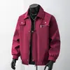 Jaqueta Workwear Estilo Americano Ins para Homens, Outono e Primavera, Design Solto e Cool, Jaqueta Bomber da Moda para Casais