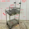 Carrinho de Transmissão ao Vivo em Aço Inoxidável, Suporte de Display Portátil Destacável para Exterior, Mesa Promocional, Expositor de Lanches