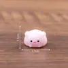 Vaporera de animales en miniatura para micro paisajismo, simulación creativa, juguete de comida, decoración de casa de muñecas DIY y figuras en miniatura