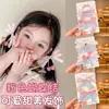 Presilha de Cabelo Xadrez Rosa Fofa com Cerejas, Presilha de Laço, Elástico de Cabelo para Meninas Prender Rabos de Cavalo Duplos Sem Danificar o Cabelo, Grampo de Cabelo, Acessório de Cabelo